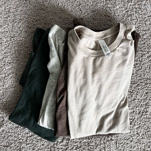 NWOT Lot of 4 Blank TShirts - earth tones - never worn